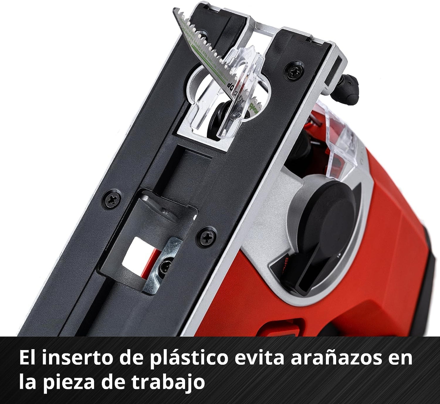 Einhell Sierra caladora con batería recargable - TE-JS 18/80 Li-Solo, sistema de 18 V, 2400 1 / min, profundidad de corte máx. 80 mm, suministro sin batería y sin cargador