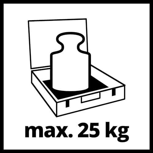 Original Einhell Maleta con sistema E-Case S-F (máx. 25 kg, almacenamiento y transporte universales de accesorios y herramientas, apilable, a prueba de salpicaduras, incluye 2 insertos de espuma)