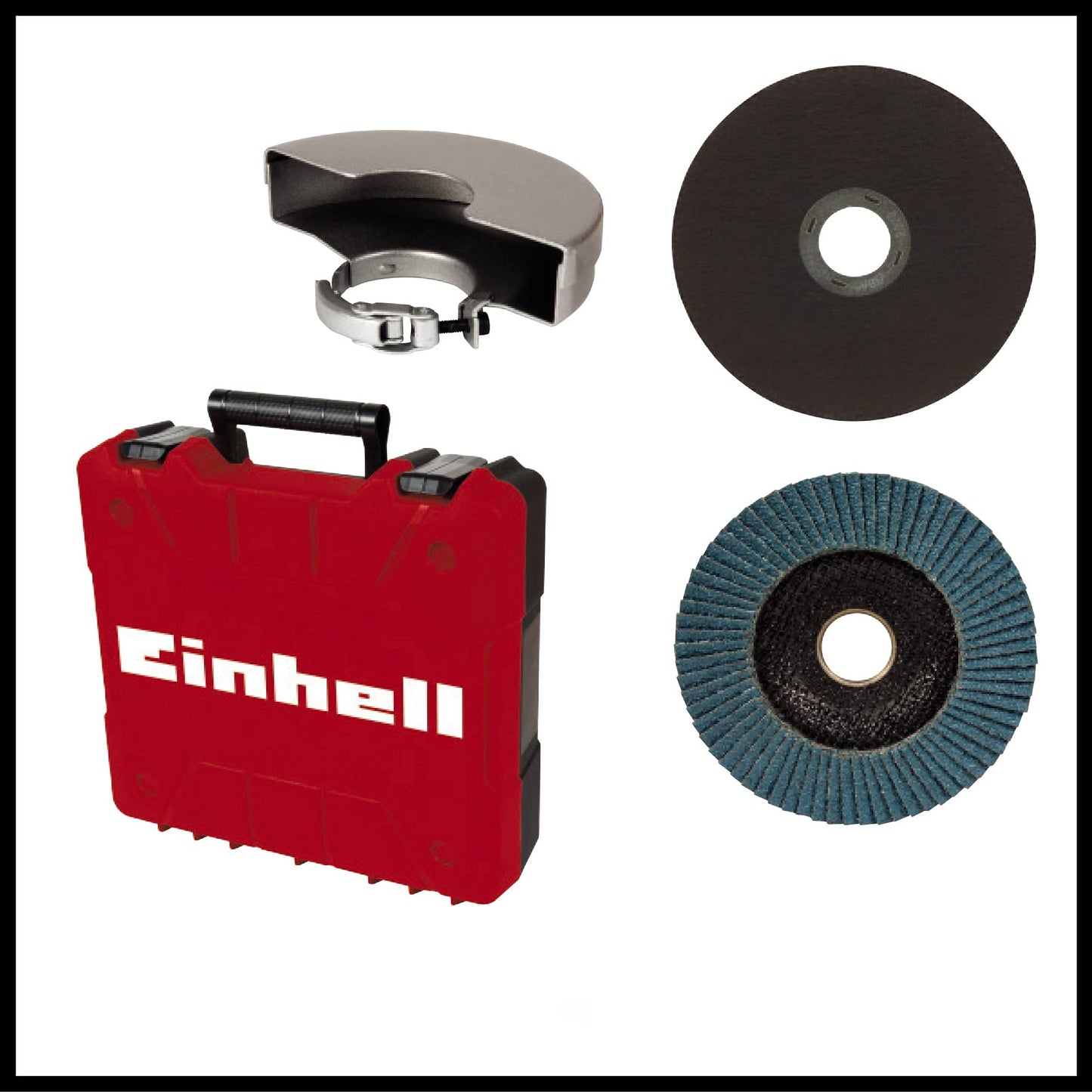 Einhell Amoladora angular con batería TE-AG 18/115 Li-Solo Acc Power X-Change (18 V, 115 mm diámetro de disco, 28 mm profundidad de corte, arranque suave, incl. disco, sin batería)